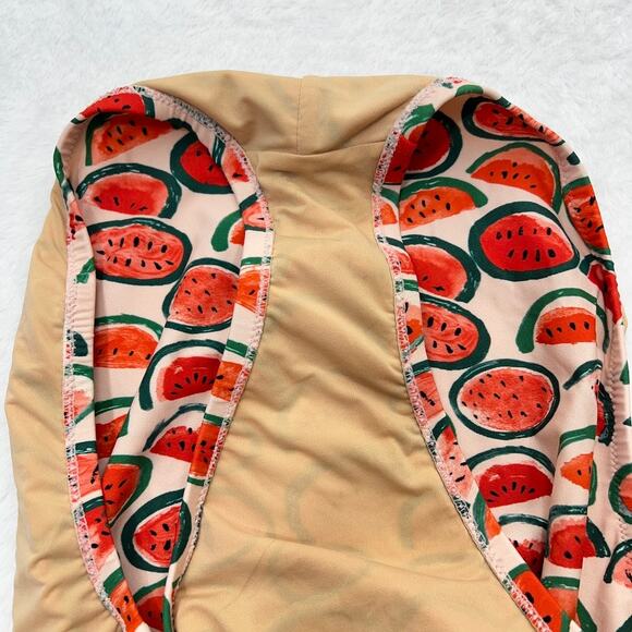 J.Crew Watermelon Print One-Piece Swimsuit Women's M Red Pink - Picture 7 of 12